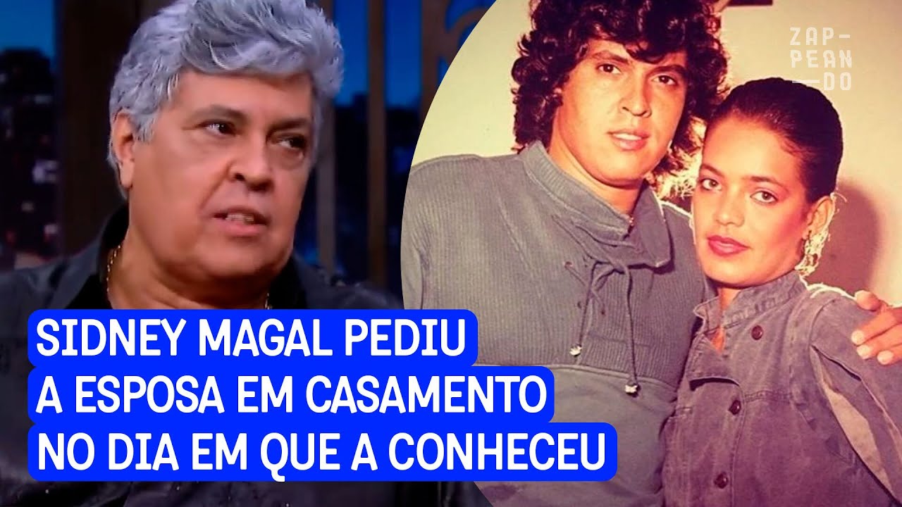 Sidney Magal pediu a esposa em casamento no dia em que a conheceu