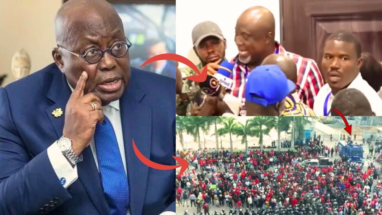 Addo In Shock As Hopson Lead Protest BRING BACK Ken Ofori Atta To His Residence For Immediate quest.
