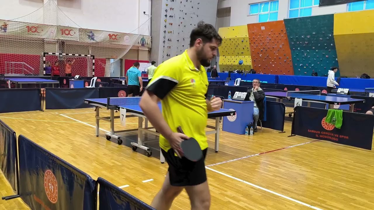 Karadeniz Ping Pon Ferdi Ligi 5. Etap Samsun Çeyrek Final Osman Yılmaz 3 - Zurab Tebidze 1