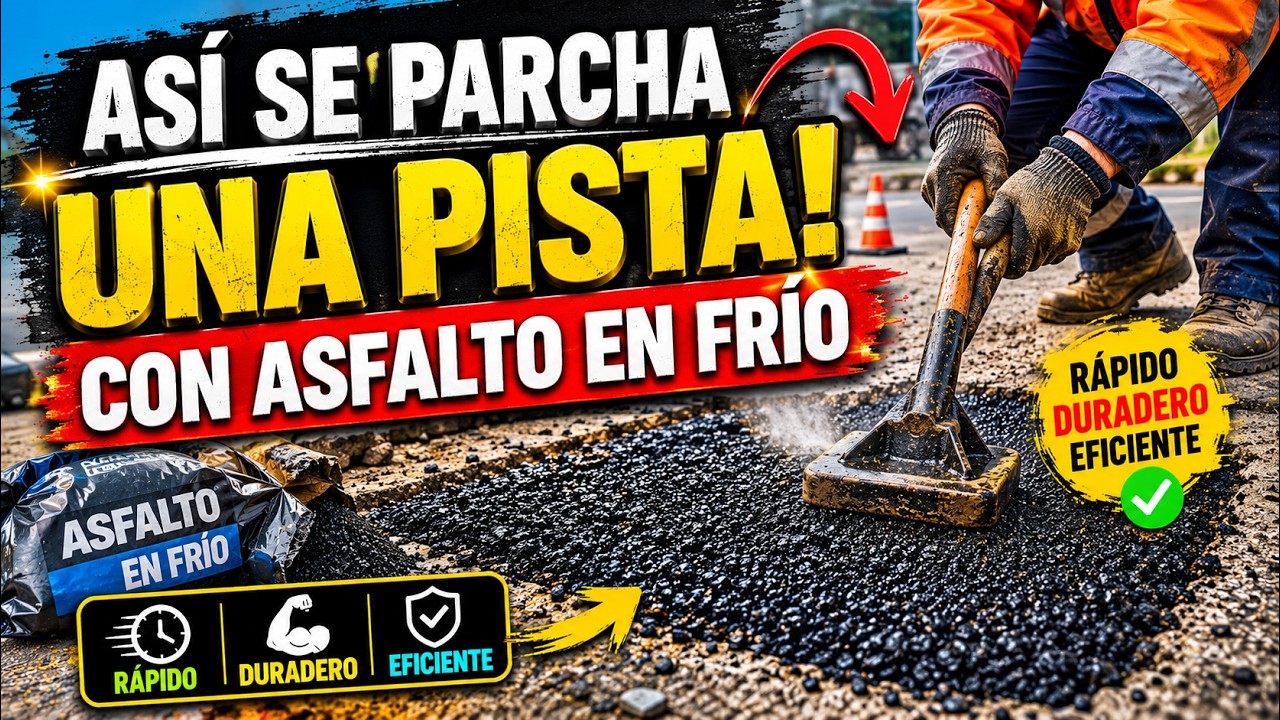 Cómo PARCHAR PISTAS CON ASFALTO FRIO