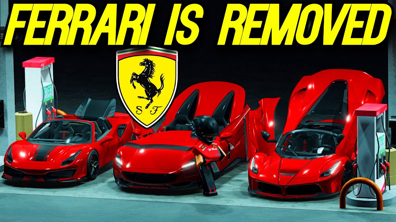 FERRARI HAS BEEN REMOVED IN MIDNIGHT CHASERS!