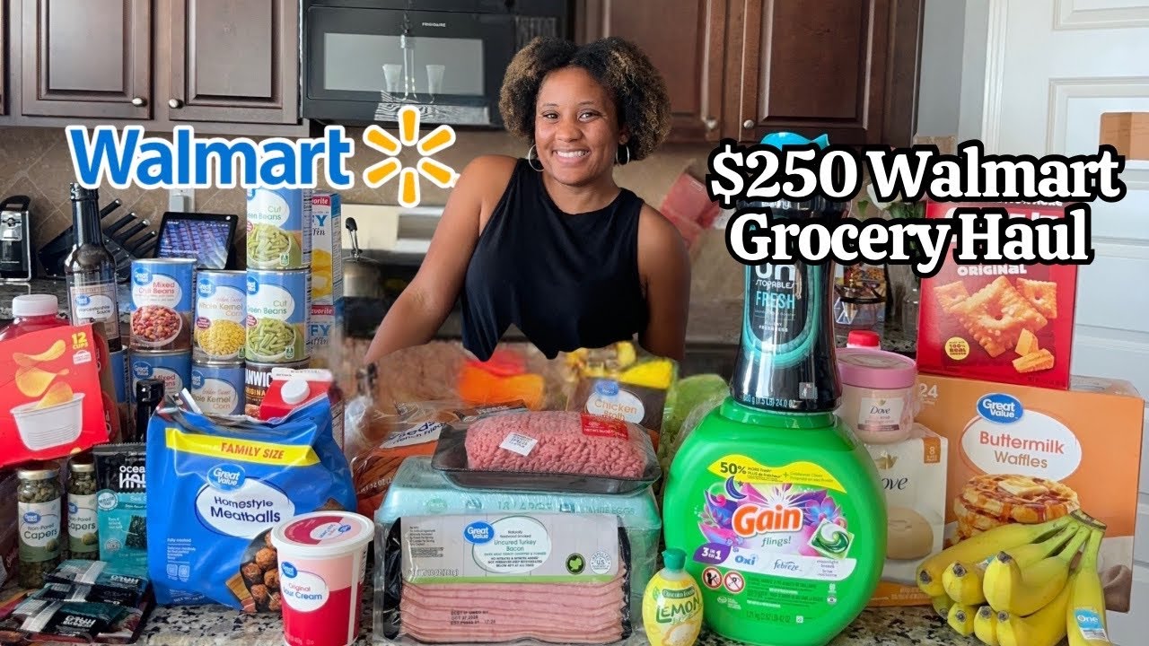 WALMART Grocery Haul for my family of 5 | Meal Plan on a budget 