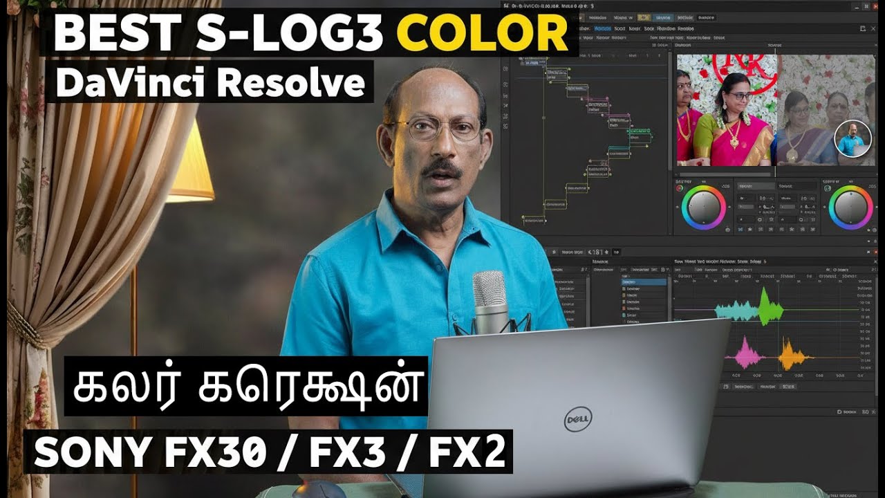 👉 Sony S-Log3 to Cinematic Look in DaVinci Resolve | Step-by-Step Tutorial Workflow (Tamil)