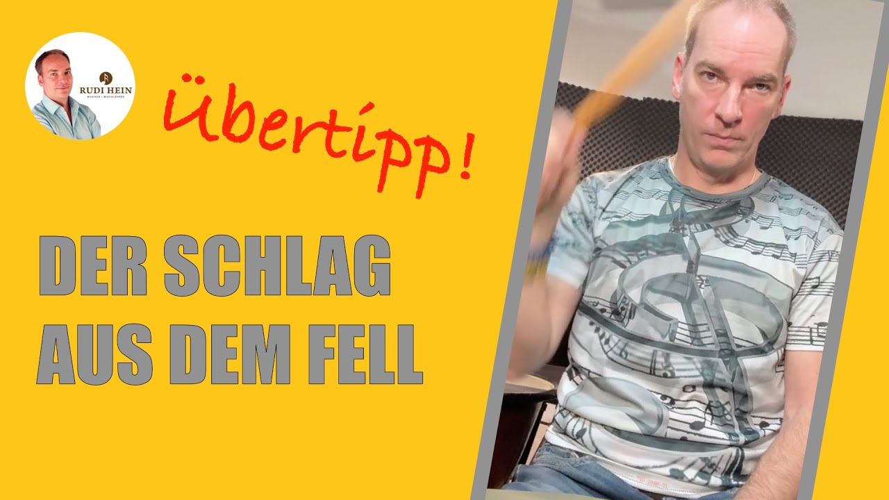 Schlagzeug lernen - Der Schlag aus dem Fell - mit Schlagzeuglehrer Rudi Hein - Drumset lernen