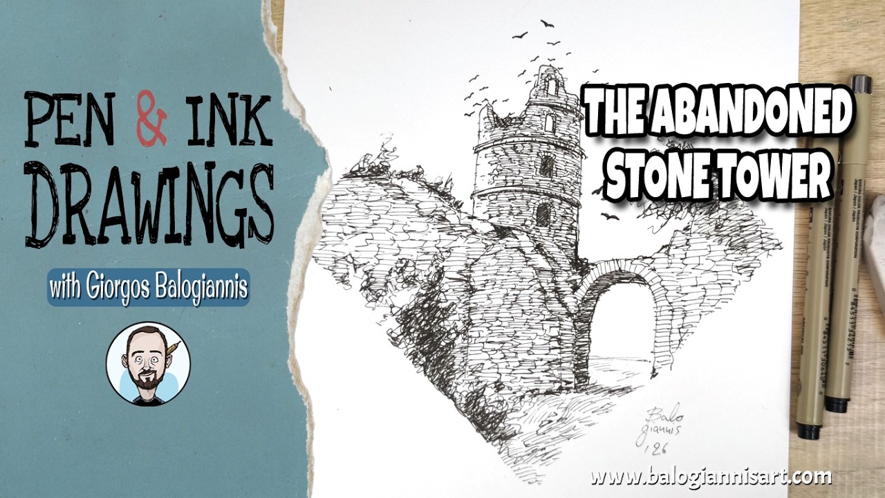 The Abandoned Stone Tower – Speed Art Tutorial