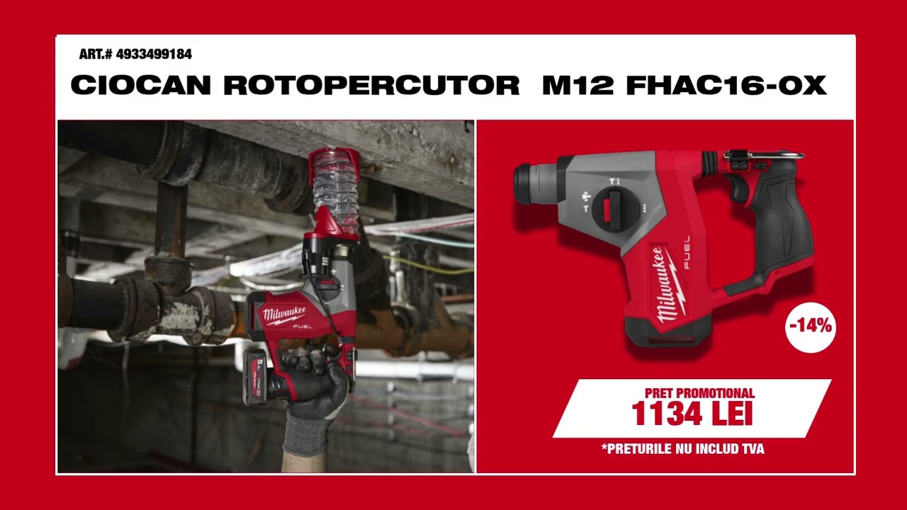 Ciocan Rotopercutor Compact M12 FHAC16-0X