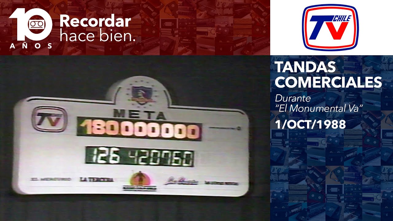 Tandas Comerciales TVN (1 de Octubre de 1988)