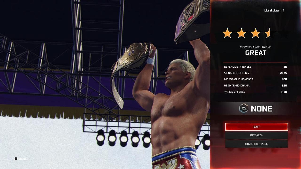 WWE 2K25_champ match Hogan v Rhodes