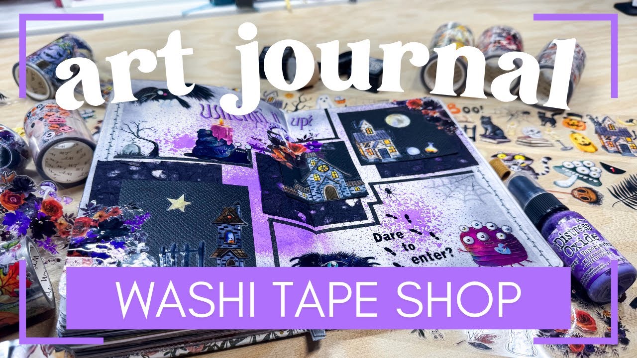 Art Journal Halloween Spread [September 2025 | The Washi Tape Shop]