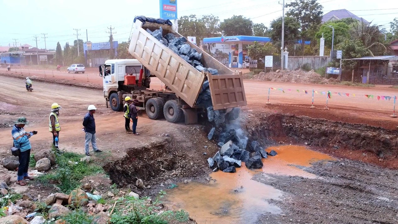 A New Journey Begins In Earnest! Construction of major roads using large stones.