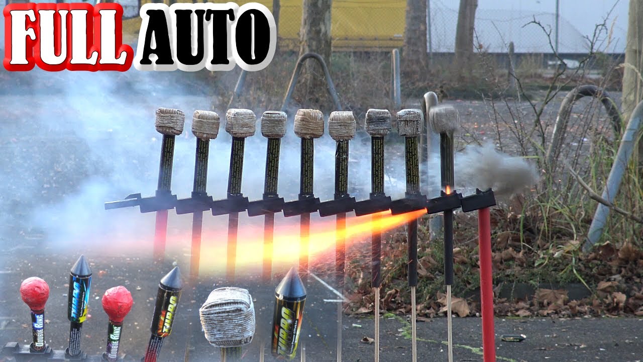 Silvester Raketen VOLLAUTOMATISCH abfeuern | FULL AUTO ROCKET LAUNCHER [Full HD]