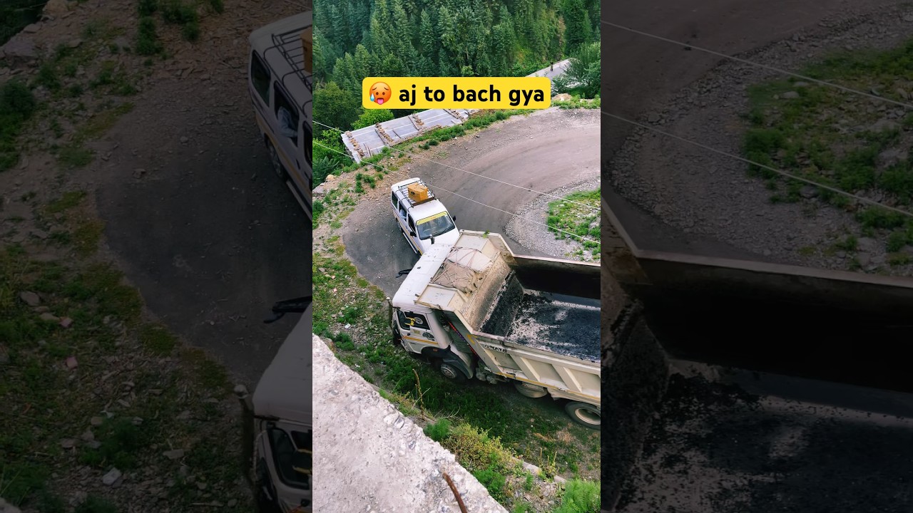 Dumper truck 🚛 almost 😱 hit eco 🥵 drive safe 🙏 #shorts #dumper #eco #foryou #tiktok