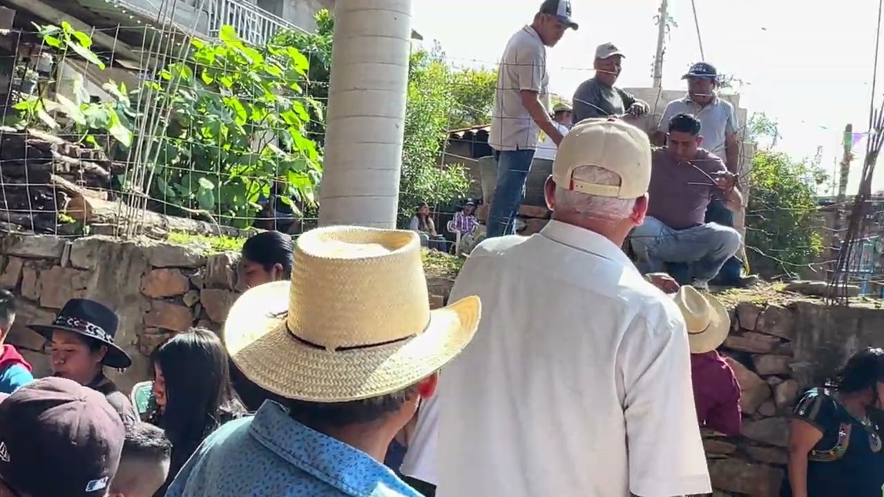 Hace un año con la banda de Santo Domingo Albarradas 