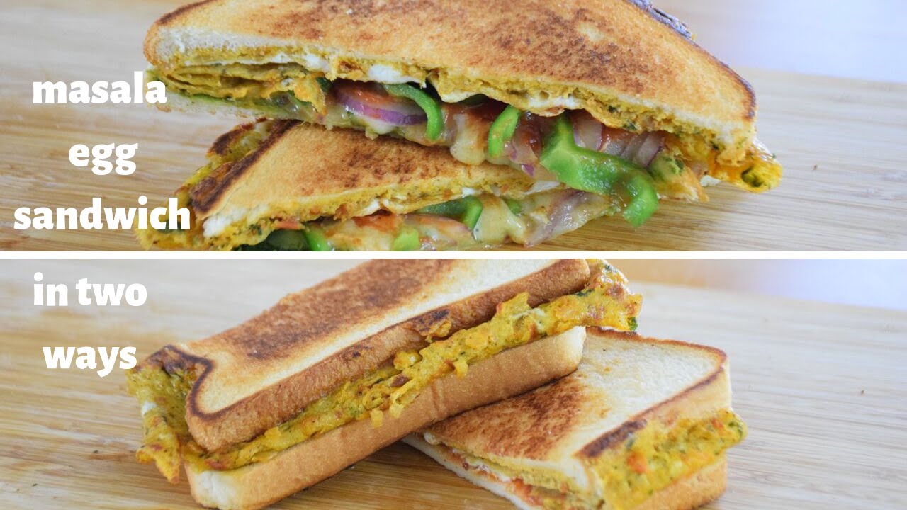 MASALA EGG SANDWICH IN TWO WAYS | KIDS LUNCH BOX RECIPE