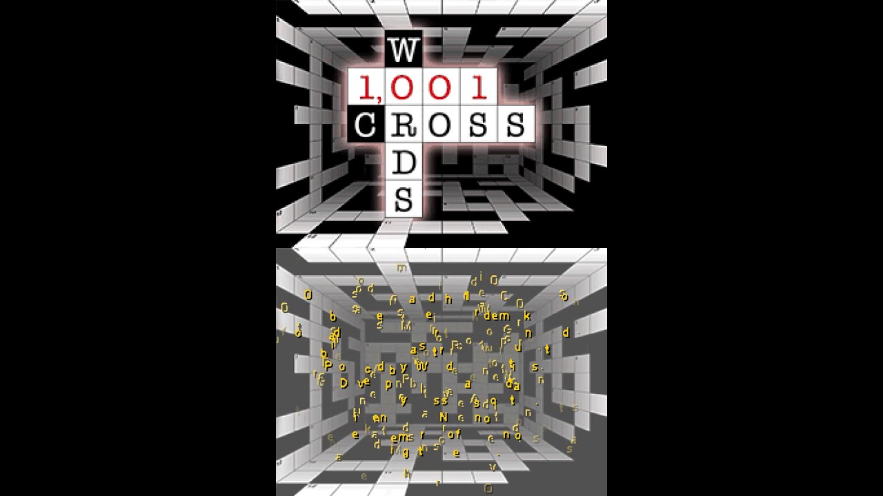 Nintendo DS - 1001 Crosswords 'Credits'