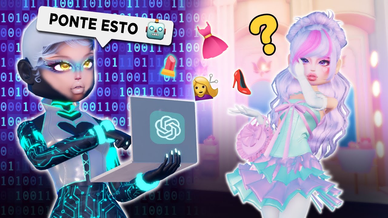 ¡CHAT GPT decide mi OUTFIT! en Dress to Impress 🤯