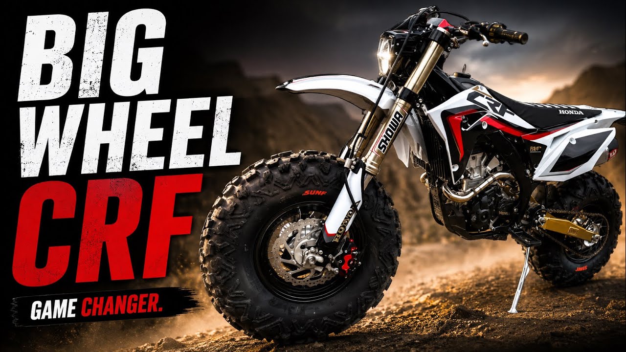 Building the Ultimate Modern Big Wheel Using a Honda CRF250R  Dirt Bike  ( Finished + Test Ride )