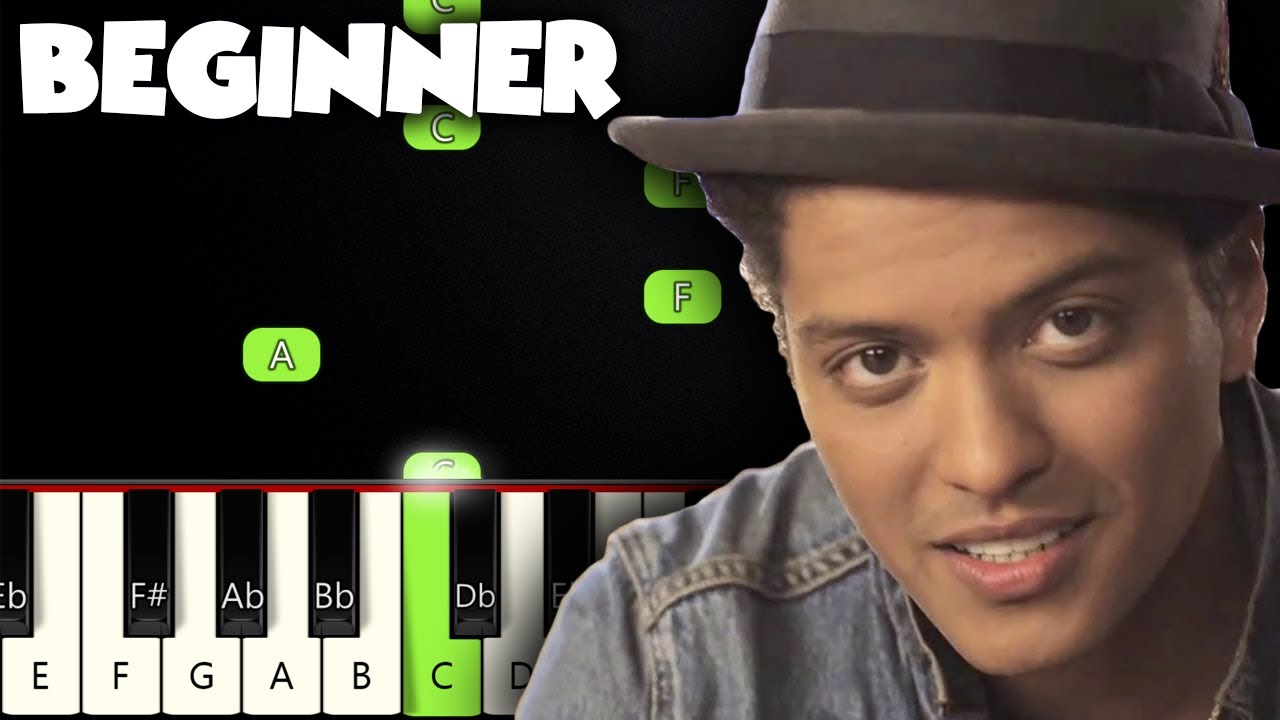 Just The Way You Are - Bruno Mars | BEGINNER PIANO TUTORIAL + SHEET MUSIC by Betacustic