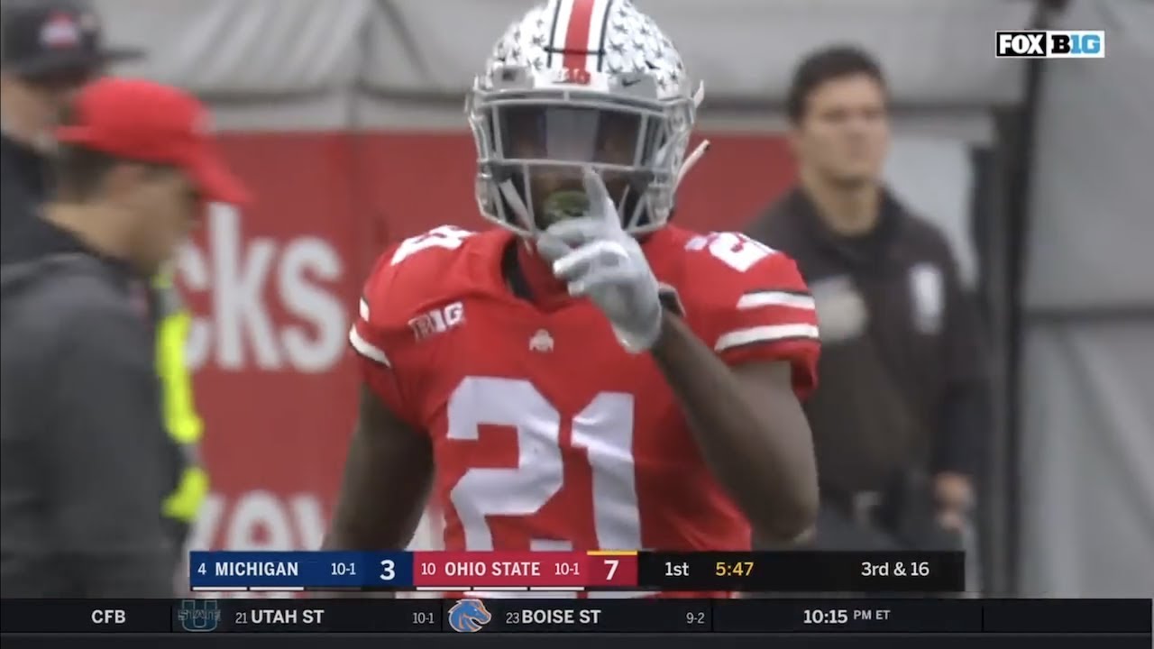 Parris Campbell (Ohio State WR #21) Vs. Michigan 2018