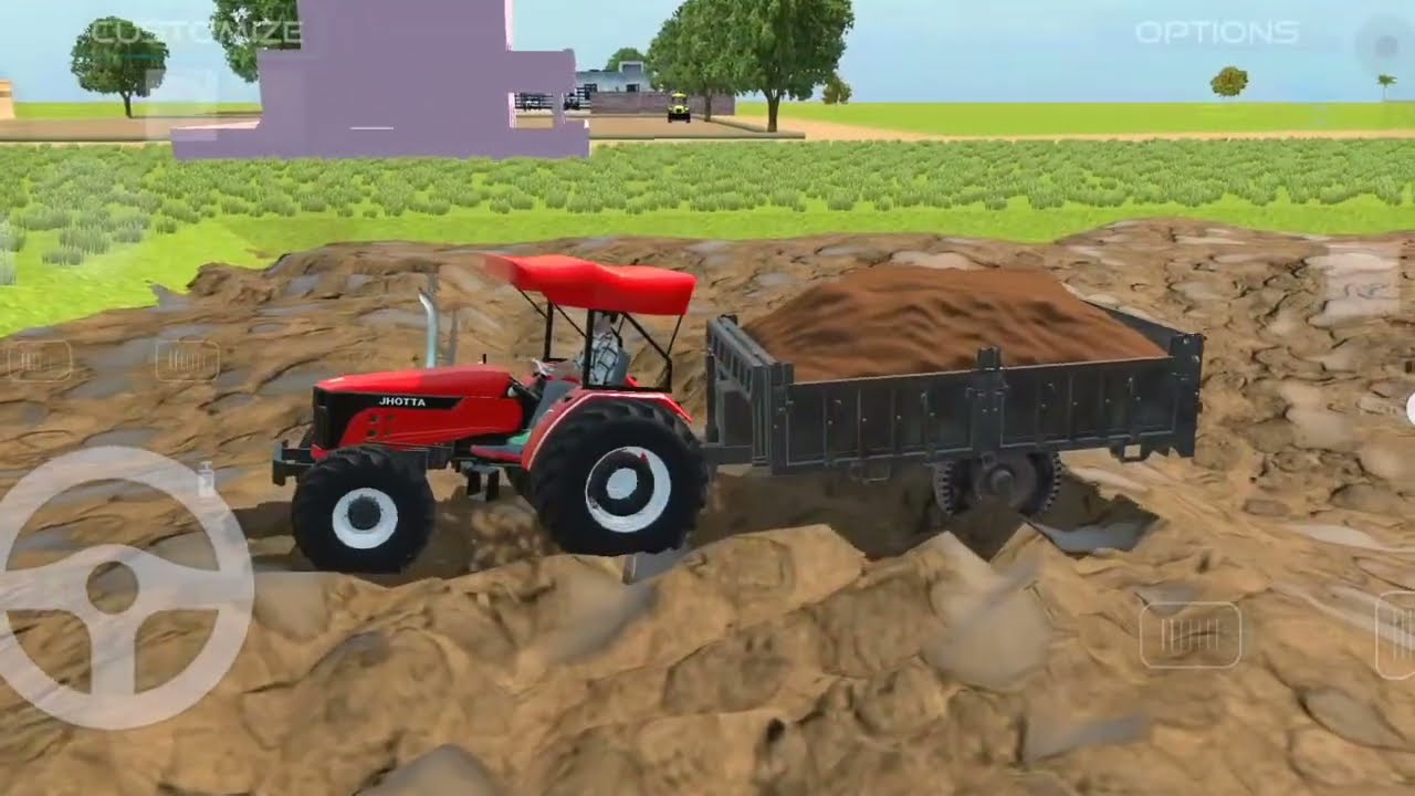 Tractor Unloading Dirt in Deep Mud Pit | Rainy Season Challenge 