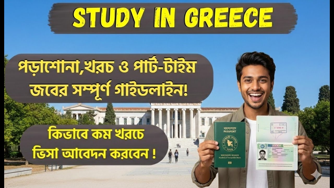 Greece Student Visa 2026: সেনজেন ভিসা পাওয়া ও স্থায়ী হওয়ার উপায় || মাসে ১ লক্ষ টাকা আয়!