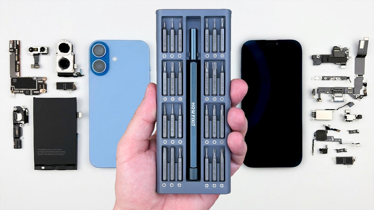 HowFixit Pro 48 bit Best Precision Screwdriver Set for iPhone, Laptop & Console Repair