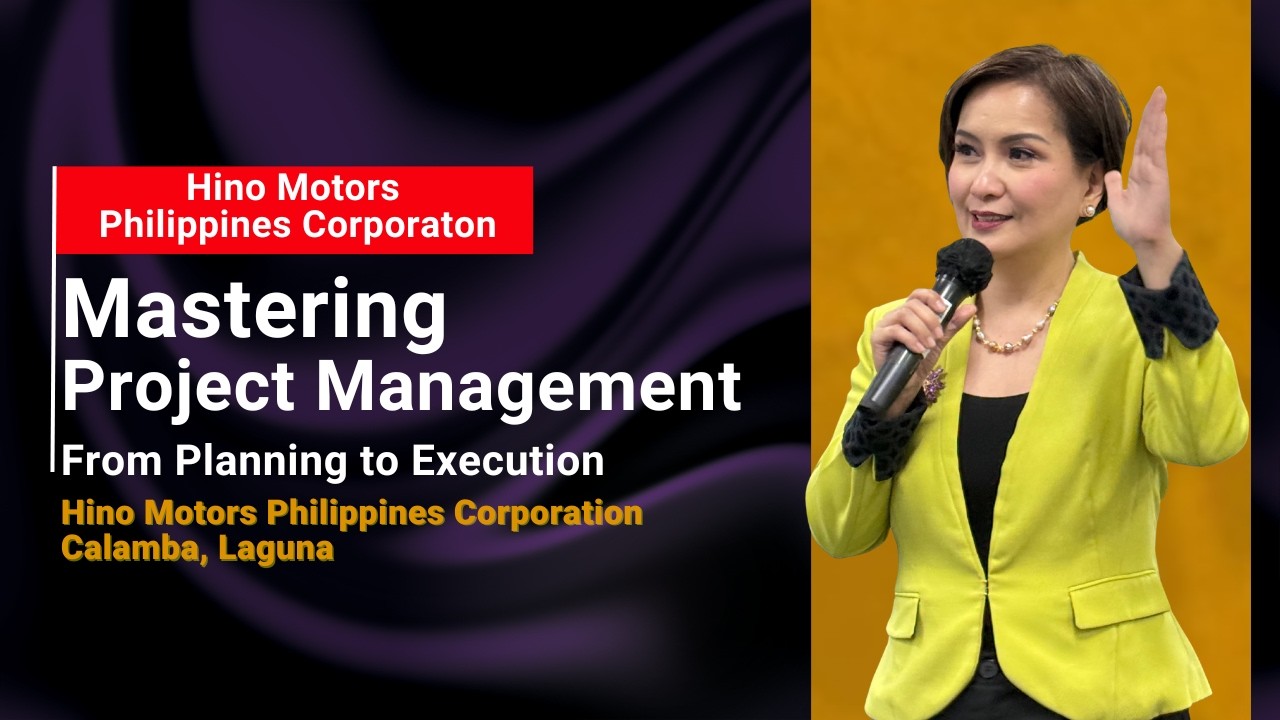 Project Management Excellence | Leadership TRainer Philippines Toni Miranda | Hino Motors PH