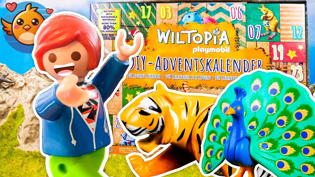 Playmobil Familie Vogel: WILTOPIA DIY ADVENTSKALENDER ÖFFNEN! Julian & die wilden Tiere 🐯