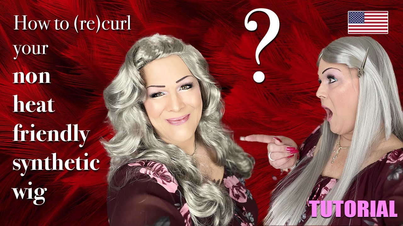 How to curl/recurl your non heat friendly synthetic wig (tutorial)