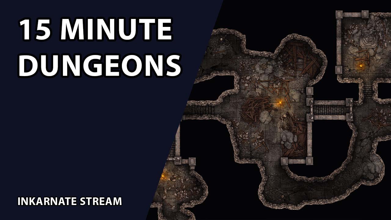 15 Minute Dungeons | Inkarnate Stream