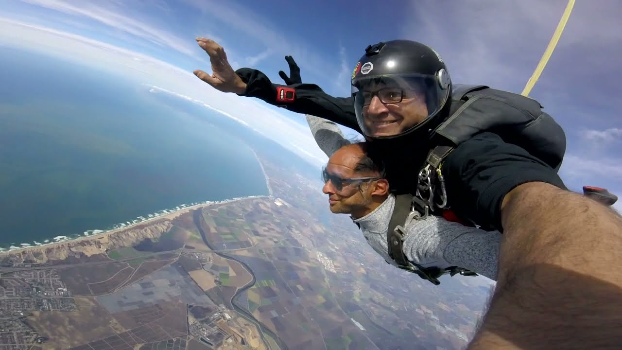 Highest tandem skydive - 18000 ft (Monterey,CA)