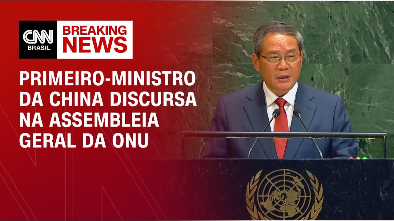 Sem Xi Jinping, China discursa na Assembleia Geral da ONU | LIVE CNN