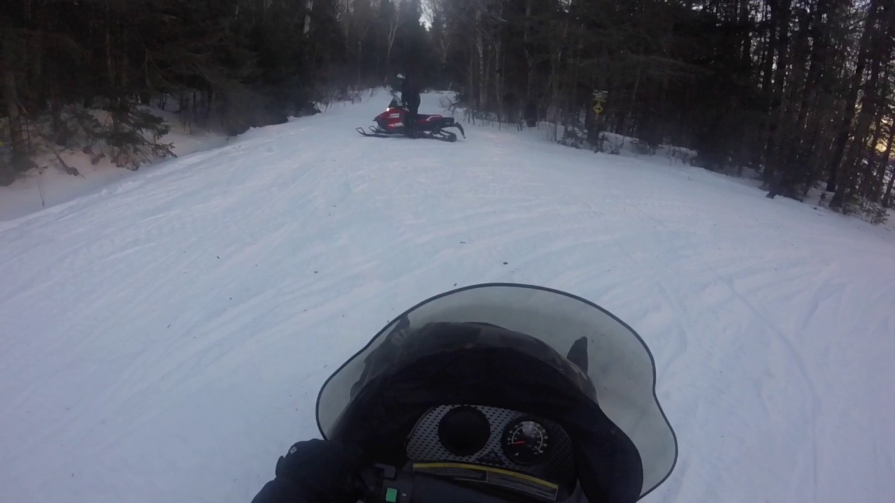 Rangeley lakes region snowmobiling 1/15/17
