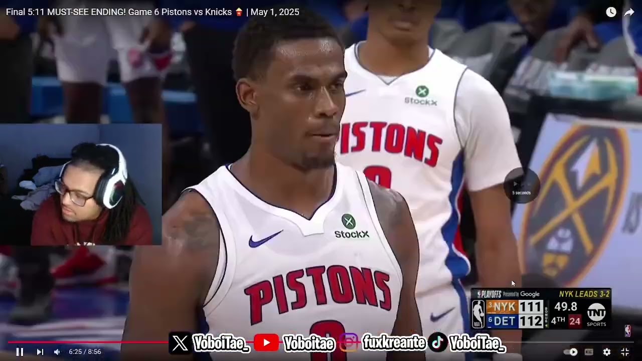 Depressed Pistons fan reactions to the ending of the Pistons season Vs Knicks game 6