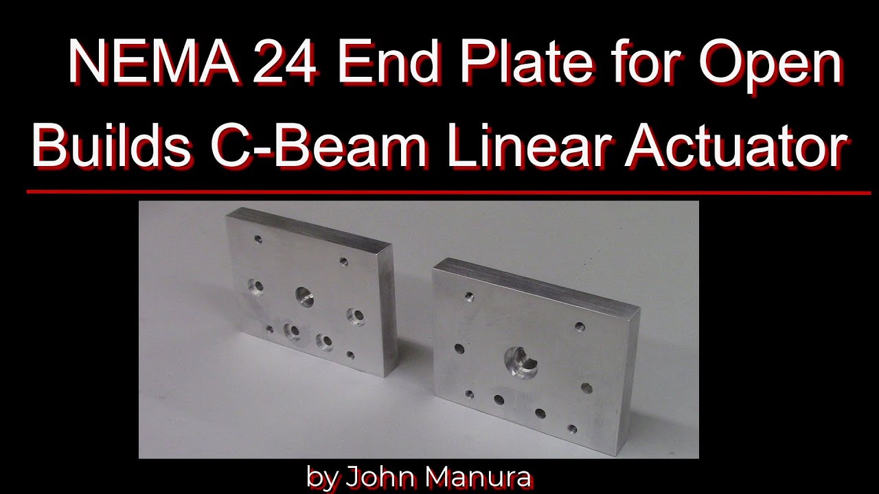 NEMA 24 End Plate for Open Builds C-Beam Linear Actuator