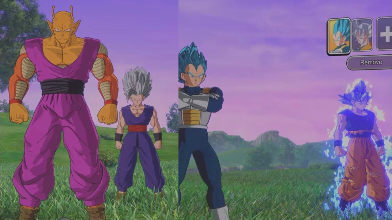 Piccolo & Gohan vs Vegeta & Goku - REQUESTED BATTLE - Dragon ball sparking zero