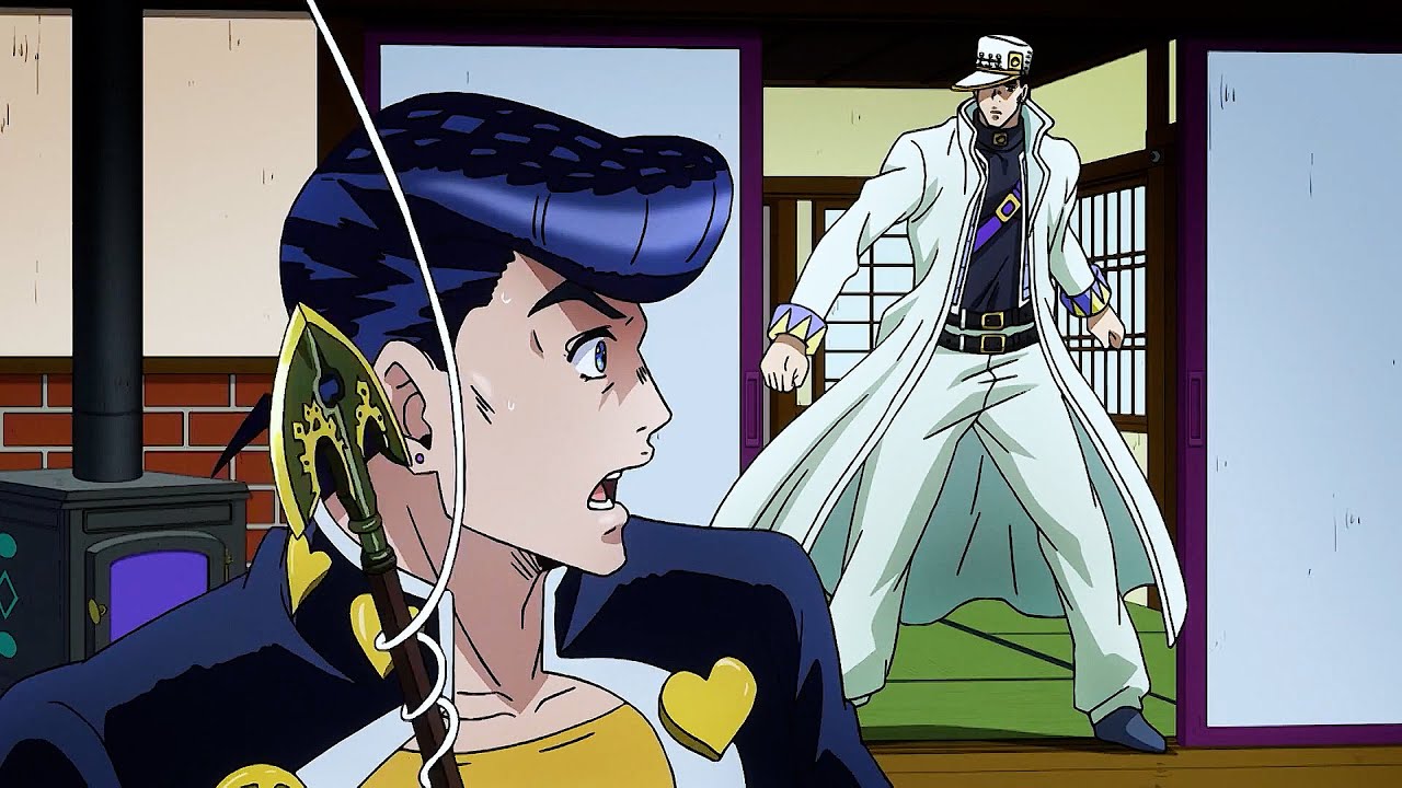 ジョジョ-Josuke was caught by Jotaro stealing Arrow because he wanted to be the next diamond requiem