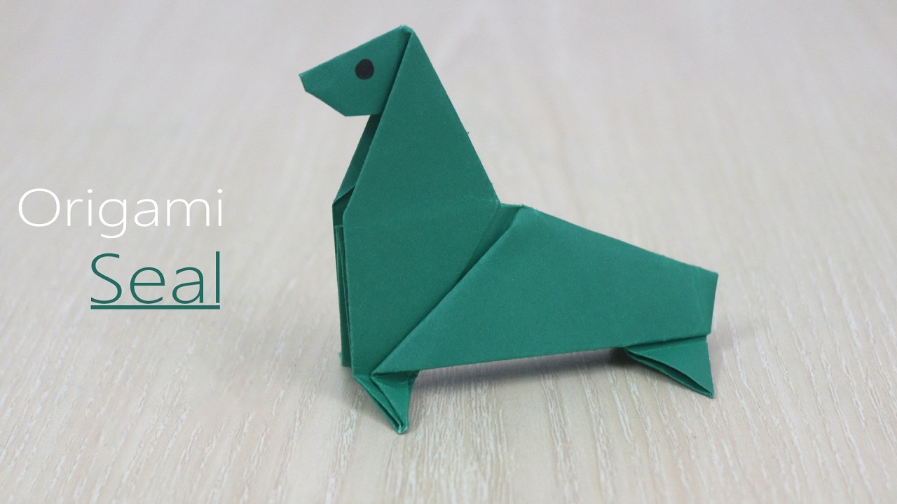 Easy Origami Seal Tutorial - Paper Seal instructions