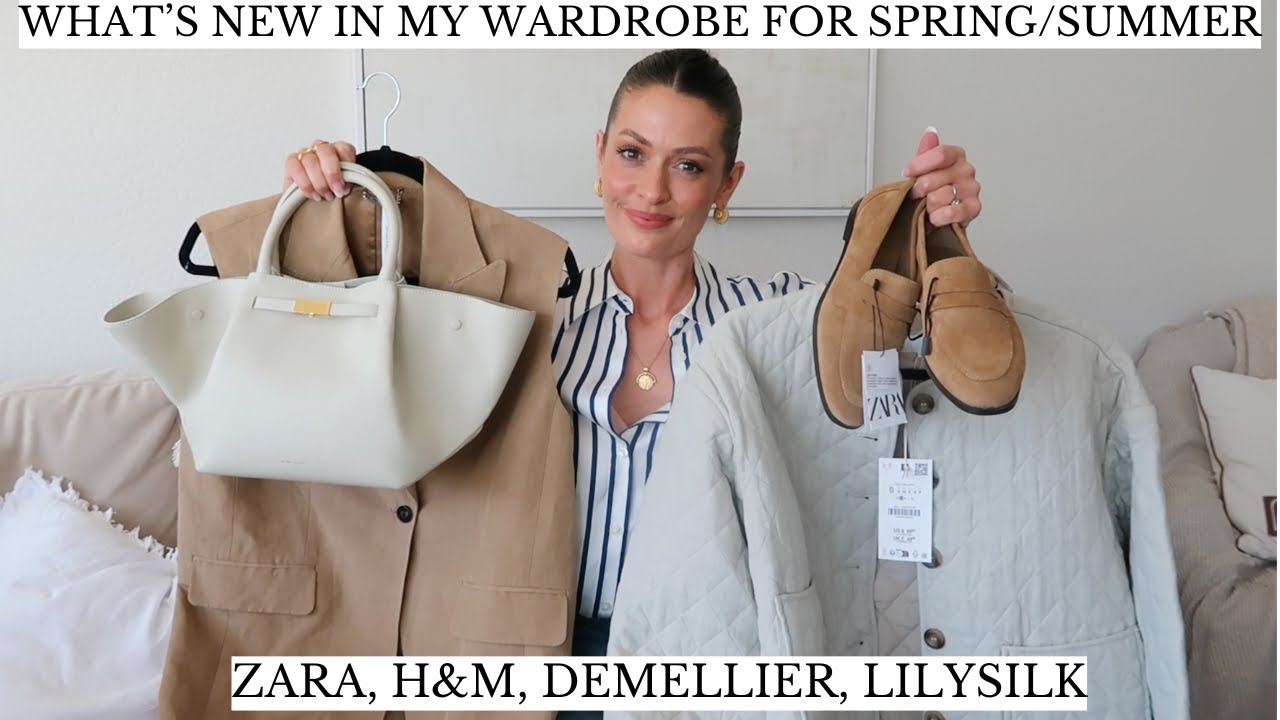 NEW IN MY WARDROBE FOR SPRING, WARDROBE STAPLES HAUL | ZARA H&M DEMELLIER BAG LILYSILK