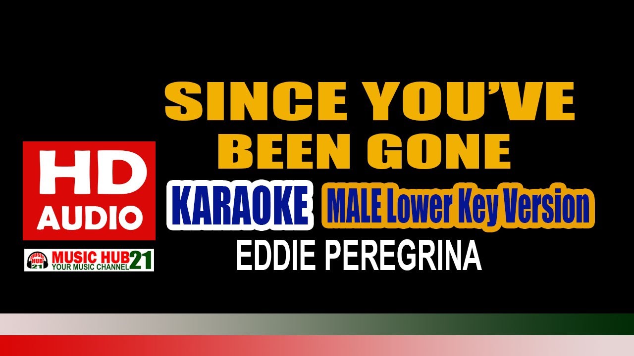 SINCE YOUVE BEEN GONE Karaoke MALE Lower Key | Eddie Peregrina | HD Audio | Music Hub 21