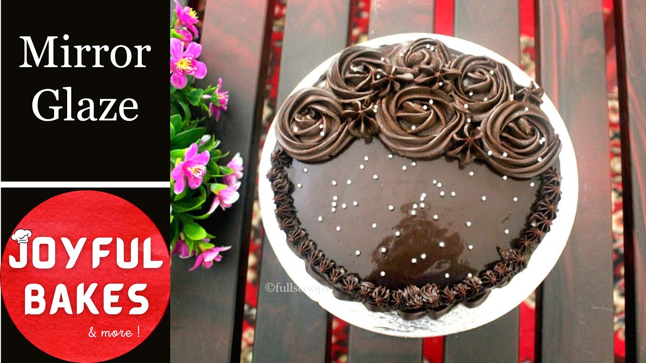 How to make Mirror Glaze without gelatin | Simple Chocolate Mirror Glaze Recipe
