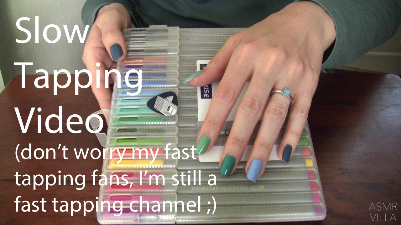 ASMR * Tapping & Scratching * Theme: Slow Tapping * No Talking * ASMRVilla