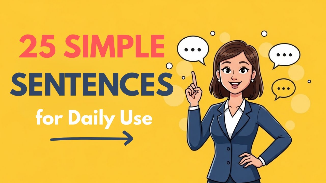 25 Useful English Sentences for Daily Use | English Learning Podcast