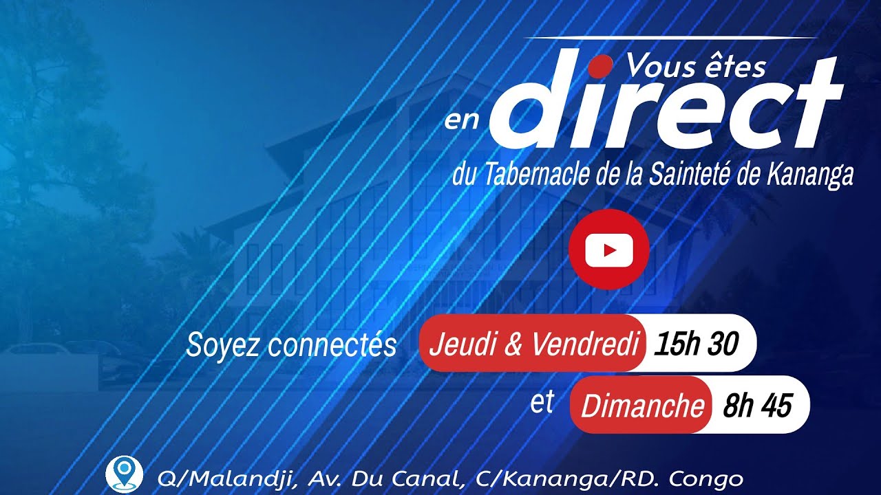 Culte du Jeudi | 22.01.2026 LA REDEMPTION ET SES EFFETS SUR NOUS | Pasteur David NKONGOLO . TSK