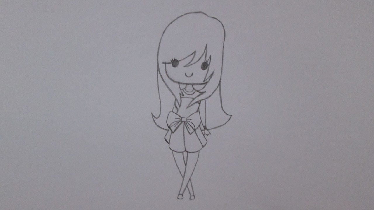 Como desenhar uma garota da moda