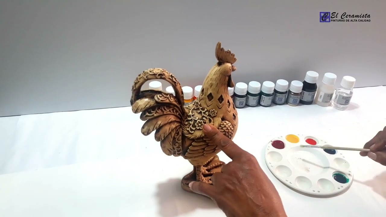 GALLO CON PÁTINAS 🐔🎨