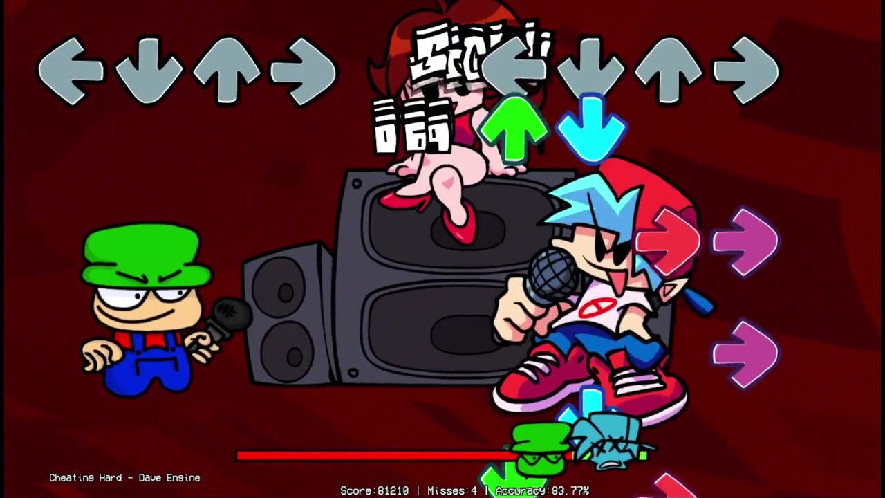 Cheating Gameplay - Friday Night Funkin' VS Dave and Bambi