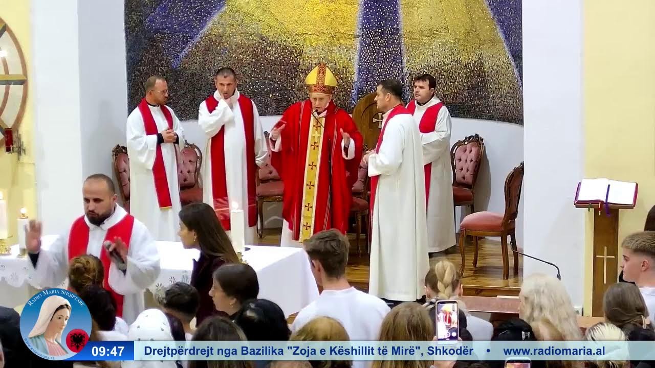 Mesha e shenjtë nga Bazilika e Zojës së Këshillit të Mirë, Shkodër.
