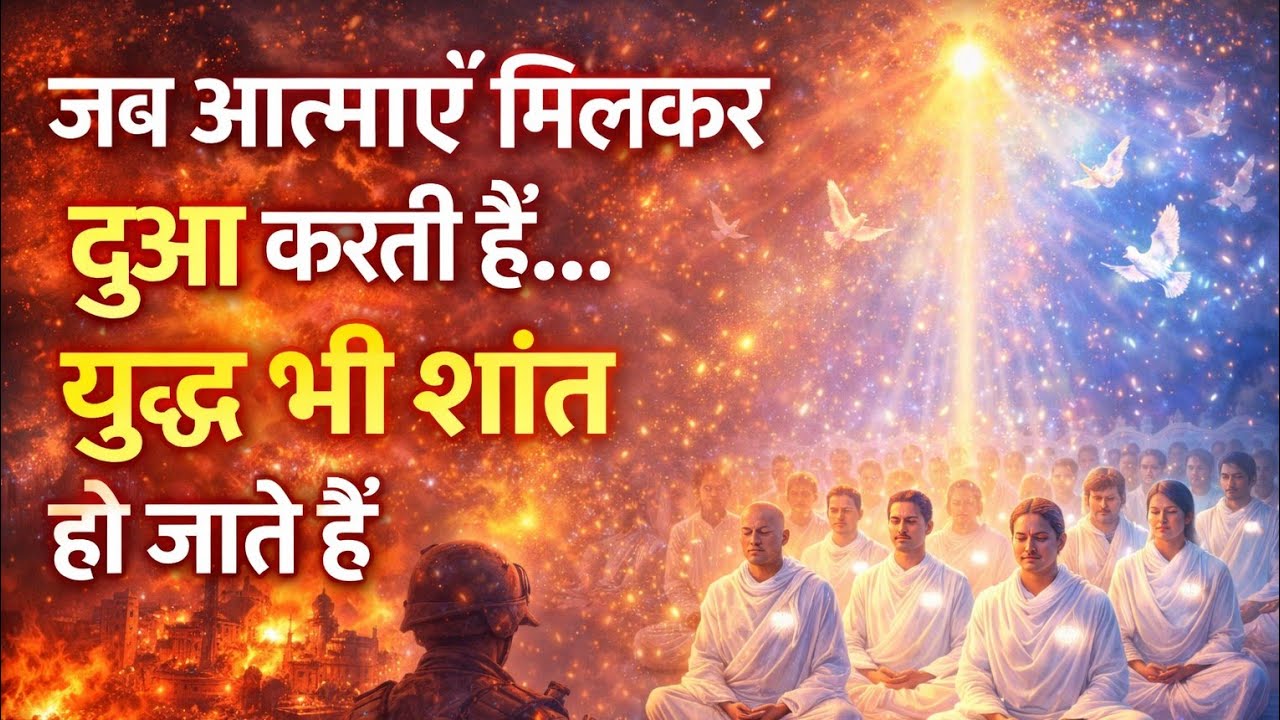 जब आत्माएँ मिलकर दुआ करती हैं… युद्ध भी शांत हो जाते हैं # बीके शिव