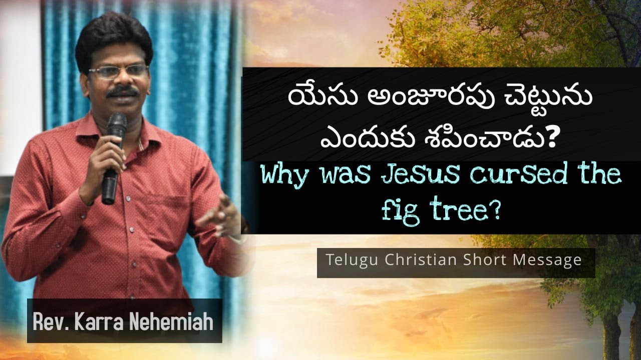 యేసు అంజూరపు చెట్టును ఎందుకు శపించాడు? Why was Jesus cursed the fig tree? Telugu Christian Message